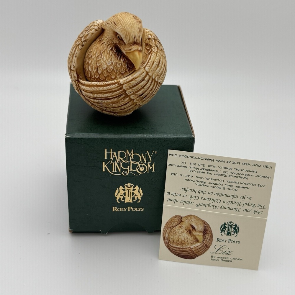 Harmony Kingdom Roly Polys Liz Eagle Figurine Adam Binder RPEL Boxed Collectible